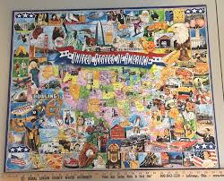 Inventory is limited so grab them while they are available. United States Of America Puzzle 1000 Pc White Mountain Usa Map Complete 290s Ebay Usa Map Puzzle Shop United States Of America