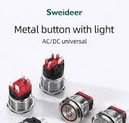Metal Push Button Switch 22/25mm 10A High Current Waterproof ...