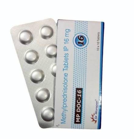 MP DOC Methylprednisolone Tablets, 16mg at ₹ 110/strip in Jaipur | ID: 2856591925888