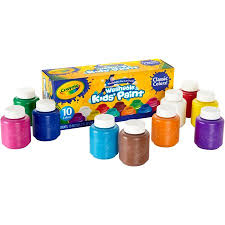 Crayola Washable Kids Paint Set 10 Colors Walmart Com Painting For Kids Crayola Kids Paint Set