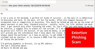 For more information, read the complete blackmail format. Warning Bomb Physical Assault Threats Delivered Via Extortion Phishing Email Scam
