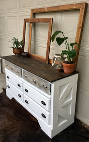 Farmhouse Style Dresser New Barn Door Detail Added To The Sides And New Pine Board Top Decor Decorating Blogs Furniture Diy