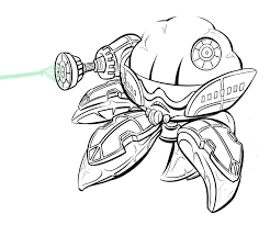 Plants vs zombies coloring pages. Cactus Plants Vs Zombies 2 Coloring Pages Novocom Top