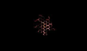 Neon Hexagon Forming Particles Hexagon Neon Animation Background