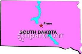 It is named after the lakota and dakota (sioux) american indian tribes. Map Of South Dakota Showing The State Capital Of Pierre Royalty Free Clipart Picture