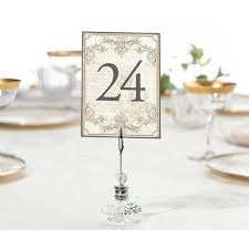 Gold Table Numbers 1 To 24 Wedding Table Number Holders Wedding Reception Table Number Holders Silver Wedding Reception Tables