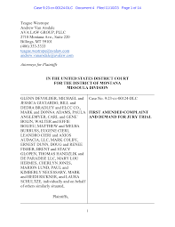 Teague Westrope Andrew Van Arsdale AVA LAW GROUP, PLLC 2718 Montana Ave.,  Suite 220 Billings, MT 59101 (406) 333-3333 teague.wes