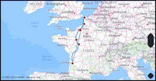 The distance is the same either way if you're flying a straight line (or driving the same roads back and forth). What Is The Distance From Bordeaux France To Calais France Google Maps Mileage Driving Directions Flying Distance Fuel Cost Midpoint Route And Journey Times Mi Km