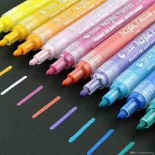 2021 Acrylic Paint Marker Pens Permanent Paint Pen Art Markers Set For Paper Glass Metal Canvas Wood Ceramic Fabric Painting Diy Crafts From Numberoneaction 2 Fabric Paint Pens Fabric Paint Diy
