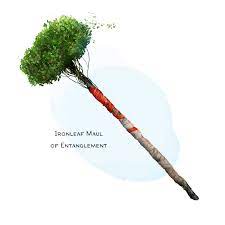 The Griffon S Saddlebag Ironleaf Maul Of Entanglement Weapon Maul Unearthedarcana Espadas Desenho Armas Rpg Magic Itens