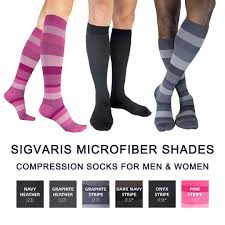 Sigvaris Microfiber Shades Compression Socks Are A Must Have For Men And Women Perfect For Travel Dail Compression Socks Mens Travel Socks Compression Socks