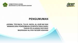 Pada laman ini kita akan berikan kamu kumpulan pertanyaan untuk calon ketua osis yang paling susah dan sulit agar dia bingung hingga bisa berpikiran secara luas dalam menjawabnya. Jadwal Tes Baca Tulis Hafal Al Qur An Dan Wawancara Penerimaan Peserta Didik Baru Man Asahan Tp 2021 2022 Man Asahan