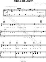 Bobby Helms Jingle Bell Rock Sheet Music In C Major Transposable Download Print Sheet Music Music Recorder Songs