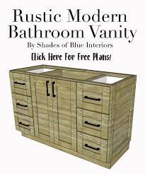 I always get my ideas/dimensions from google. Rustic Modern Bathroom Vanity Build Plans Shades Of Blue Interiors