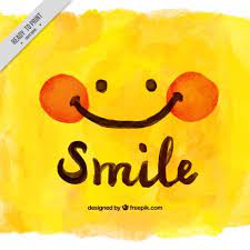 Download Yellow Watercolor Background With Lovely Smiley Face For Free Cute Smiley Face Watercolor Background Wallpaper Images Hd