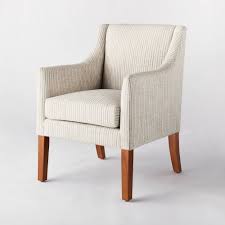 Clearfield Swoop Arm Dining Chair Tan Striped Threshold Designed With Studio Mcgee In 2020 Upholstered Dining Chairs Dining Chairs High Back Dining Chairs