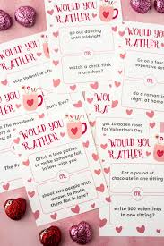 Kids also take pleasure in answering free printable tests about various topics such as popular kids' motion pictures or popular sports occasions. Free Printable Valentines Would You Rather Game Play Party Plan