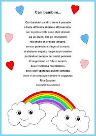 Cari Bambini Lettera Di Fine Anno Filastrocche Scuola Dell Infanzia Immagini Di Scuola Cartelloni Scuola Dell Infanzia