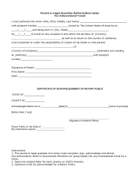 Guardianship Letter Sample And Legal Child Travel Consent Form Legal Guardianship Guardianship