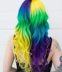 Colorful Hair All Day Colored Beauties Instagram Photos And Videos Belage Hair Yellow Hair Neon Hair