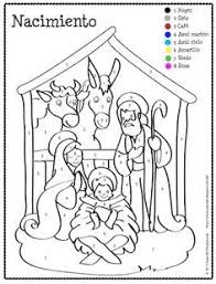Free Printable Letter To Santa In Spanish Ladydeelg Christmas Color By Number Spanish Christmas Spanish Colors