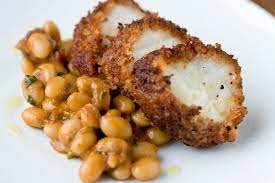 Monkfish With Chorizo Crust Spiced Beans Great British Chefs Recipe Monkfish Recipes Recipes Food