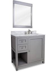 Hardware Resources Astoria Modern Single 36 Inch Transitional Bathroom Vanity Grey Transitional Bathroom Vanities Modern Bathroom Vanity Bathroom Vanity