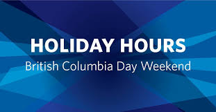 It also includes data at the health authority and health service delivery area (hsda) level for b.c. Bc Day Long Weekend Hours