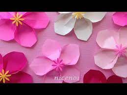 折り紙 桃の花 簡単な折り方 origami flower peach tutorial niceno1 youtube 桃の花 折り紙 桜 折り紙 立体 折り紙 花