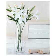 All of the fabric flowers out in blog land just kill me. Berakna Vase Clear Glass 45 Cm Ikea