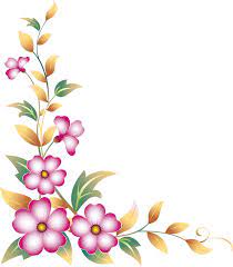 Pin By Marcia Jones On Picsart Frames Floral Border Design Flower Border Fabric Paint Designs
