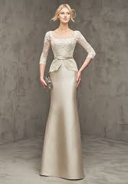 Mikado Silk Cocktail Dress With Lace Appliques Lace Bodice With Square Neckline And Peplum M Cocktail Dress Lace Sleek Wedding Dress Ivory Bridesmaid Dresses