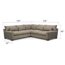 Ventura 3 Pc Sectional Furniture Value City Furniture Cheap Furniture Stores