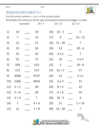 Solving and graphing inequalities worksheet. Third Grade Math Practice Rounding Inequalities And Multiples