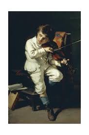 His eccentric personality, his along with paganini's proficiency and effectiveness in performance, what made nicolo' paganini. Manifestation Of Genius Niccolo Paganini As A Child Playing The Violin 1881 Giclee Print Giovanni Sala Franceschetti Art Com Giclee Print Kids Playing Giclee Painting