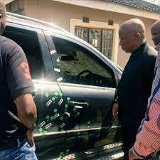 When they were leaving, some. Seeing Magaqa S Bullet Riddled Car Left Me Shocked Malema