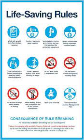 The life saving rules set out simple and clear dos and don'ts covering activities with the highest potential safety risk. Facebook