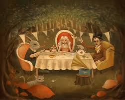Black Alice In Wonderland Art Alice In Wonderland Tea Party Prints Alice In Wonderland Alice Tea Party