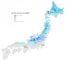 Click on above map to view higher resolution the group of islands are split into two halves by a long stretch of mountains, the eastern half faces the. Where To Find Snow In Japan