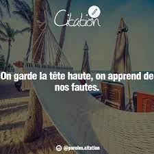 La chanson apparaît aussi sur un opus plus récent des cowboys fringants, en concert au zénith de paris 2010. On Garde La Tete Haute On Apprend De Nos Fautes Tete Haute Fautes Citation Erreur Quotes La Tete Haute Garde La Tete Haute Tete De