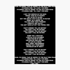 Old town road 歌詞