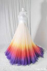 Wedding Skirt Dye Colorful Wedding Inspiration Colorful Tulle Skirt Weddinginspiration Rainbow Wedding Dress Dye Wedding Dress Tulle Wedding Skirt