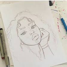 Dessin Au Crayon Portrait Feminin D39une Fille Aux Cheveux Boucles Dessin Au Crayon Portrait Feminin Dune Fille Aux Cheveux Boucles En 2020 Dessin De Visage Dessin De Visages Dessin De Personnes
