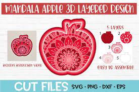 Download Apple Mandala 3d Layered Design Layers Design Mandala Mandala Design