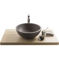 Vasque A Poser Basalte Diam 40 6 Cm Gris Anthracite Elodie Leroy Merlin Vasque Vasque A Poser Vasque Salle De Bain