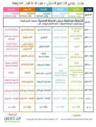 جدول لاطفال ما قبل المدرسة Kids Planner Kids Education Baby Education