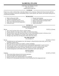 Best Fast Food Server Resume Example Livecareer