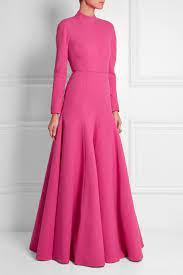 Emilia Wickstead Backless Wool-crepe Gown Net-a-portercom Pink Evening Dress Clothes Design Couture Dresses
