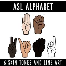 To express the concept of the abc's, you spell the individual letters a, b, and c, and then you add the fingerspell sign. Sign Language Alphabet Clip Art Worksheets Teachers Pay Teachers
