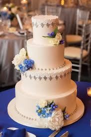 Local Love Stephanie Dane At The Blackstone Hotel Chicagostyle Weddings Wedding Cake Flowers Blue Wedding Cakes Wedding Cakes Blue